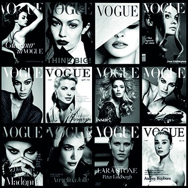 Black and White Vogue - Photo Art on Plexiglass