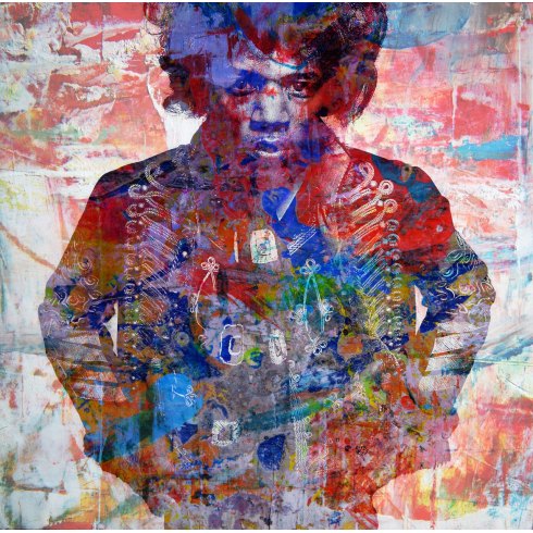 Jimmy Hendrix - Painting on Canvas Jimmy Hendrix - Painting on Canvas