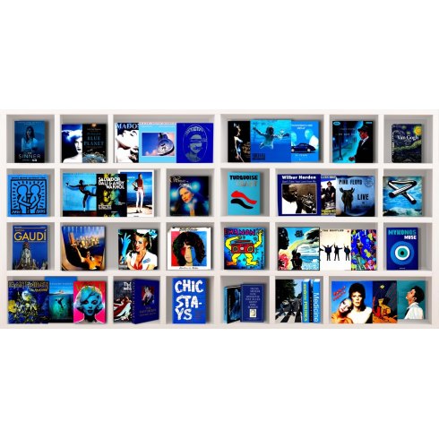 A Kind of Blue - Photo Art on Framed Plexiglass - White Frame