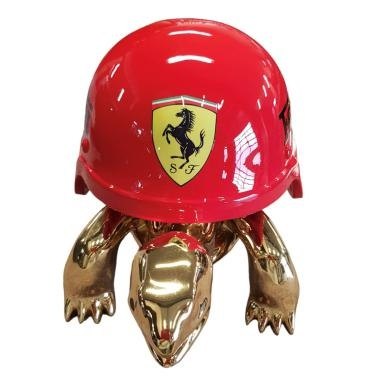 Turtle F. Red, Golden Body Art Piece Turtle F. Red, Golden Body Art Piece