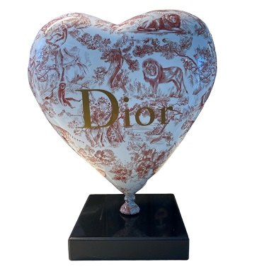 Wonderful Heart D. Animal Print Brown Art Piece Wonderful Heart D. Animal Print Brown Art Piece