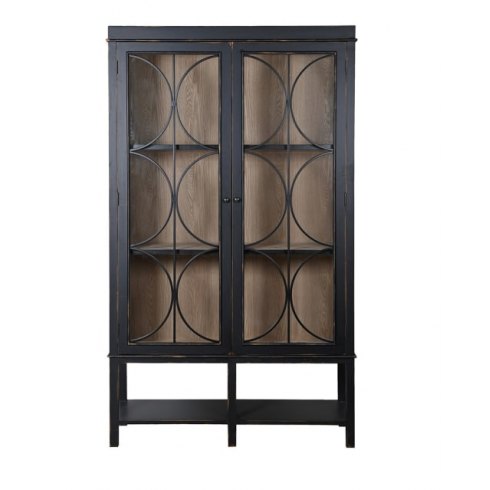 Glazed Black Cabinet