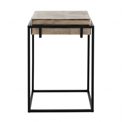 Ceylon Cast Aluminium Corner Lamp Table