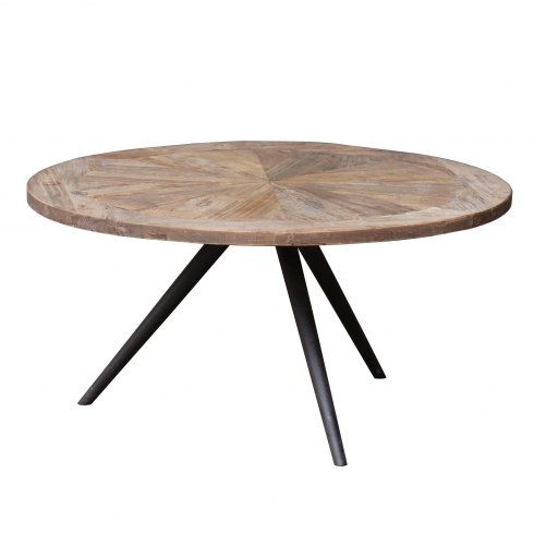Jackson Bay Parquet Top Round Coffee Table