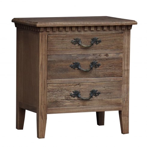 Bermuda Three Drawer Bedside Chest Bermuda Three Drawer Bedside Chest