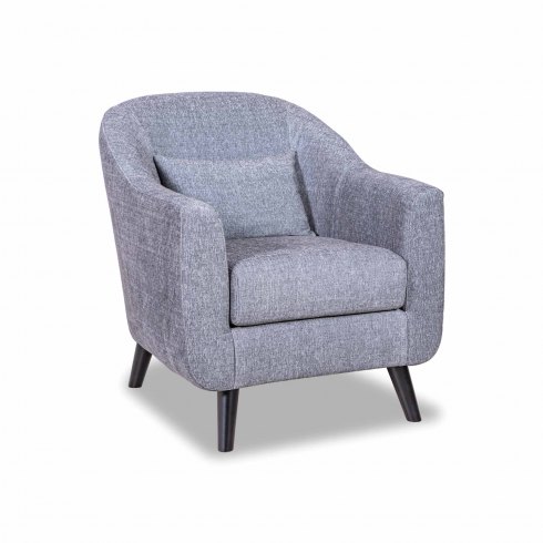 Richard Accent Chair with Black Wooden Feet