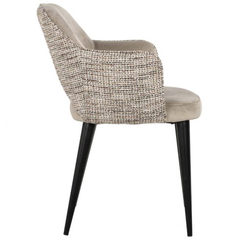 Giovanni Carver Dining Chair in Trendy Nature Fabric