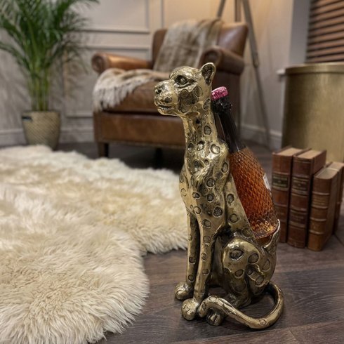 Gold Cheetah Bottle Holder Gold Cheetah Bottle Holder
