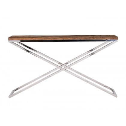 Kensington Console Table in Stainless Steel