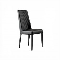 Novello Dining Chair in Charcoal Eco-Leather