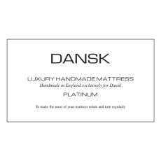 4. DANSK PLATINUM ~ Luxury Handmade Mattress