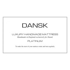 DANSK No.4 PLATINUM ~ Luxury Handmade Mattress