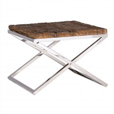 Kensington Corner Table in Stainless Steel