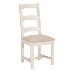 French Country Upholstered Seat Dining Chair
