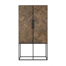 Herringbone Two Door Cabinet