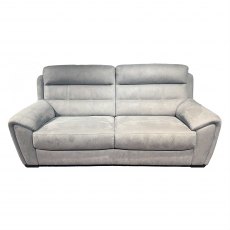 Vegas 2.5 Seater Static Sofa in Dove Grey Fabric