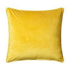 Bellini Velour Square Scatter Cushion - Yellow