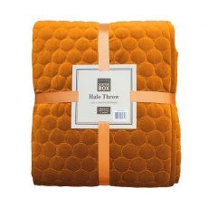 Halo 140x240cm Bed Throw - Pumpkin