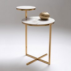 Cruise Side Table - Brushed Brass