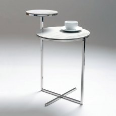 Cruise Sofa Side Table - Polished Stainless Steel