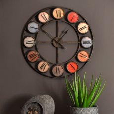 Picadilly Iron Wall Clock 68cm