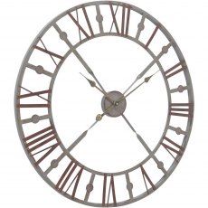 York Antique Grey Skeleton Wall Clock 73cm Diameter