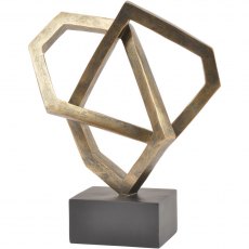 Cubist Sculpture in Antique Bronze Finish