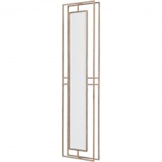 Art-Nouveau Rectangular Link Wall Mirror