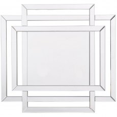 Geometric Rectangle Frame Mirror