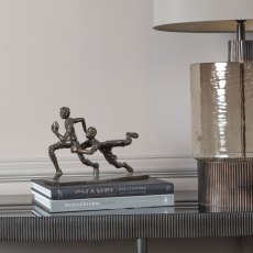 Rugby Tackle Sculpture in Bronze Finish