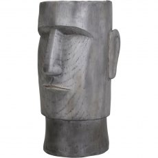 Moai Grey Head Planter Large