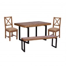 Key West 140cm Extending Dining Table Set