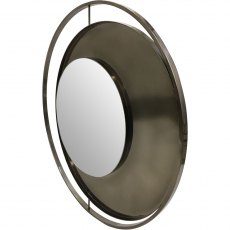 Lunar Iron Mirror In Metallic Black Nickel Finish