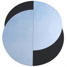 Yin Yang Style Round Wall Mirror