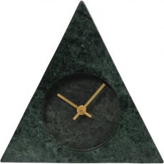 Trigon Green Marble Mantel Clock
