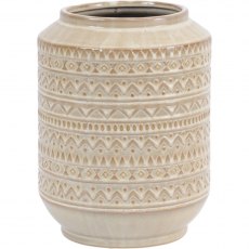 Sahara Small Ceramic Planter in a Sand Finish