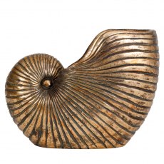 Nautilus Planter in Gold Finish