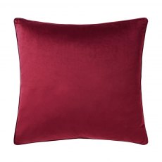 Bellini Velour Square Scatter Cushion - Red Berry