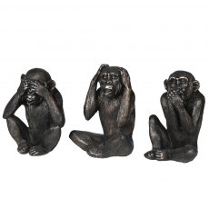 Three Wise Monkeys Sculptures