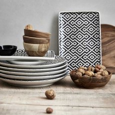 Lene Bjerre - Abella Rectangular Lunch Plate - Black