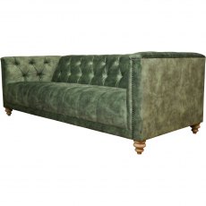 Christchurch Extra Large Sofa in Lovely Velvet Conifer