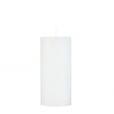 White Rustic Candle - Medium - 60 Hour