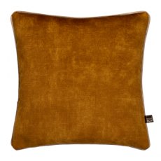 Etta Square Scatter Cushion - Mustard & Camel