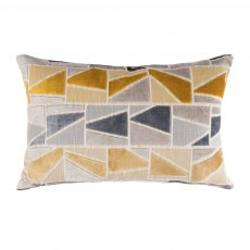 Samson Lumbar Scatter Cushion - Ochre/Grey