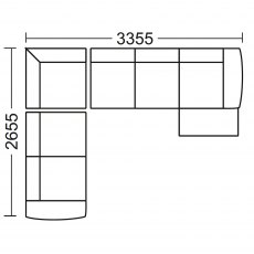 Grand Corner Group with Chaise End RHF