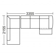 Grand Chaise Corner Group with Terminal End LHF