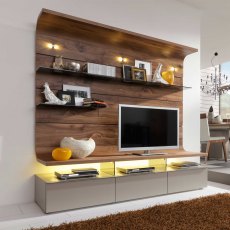 Felino Curved TV Wall Combination
