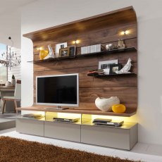 Felino Curved TV Wall Combination