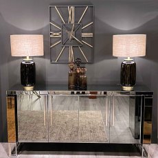 Lexington 4 Door Mirrored Sideboard