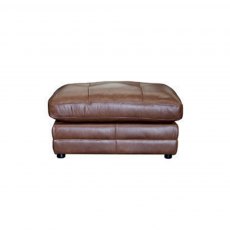 Baltimore Footstool In Leather